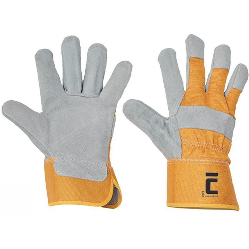 Rukavice EIDER YELLOW 10/XL, žlté, kombinované