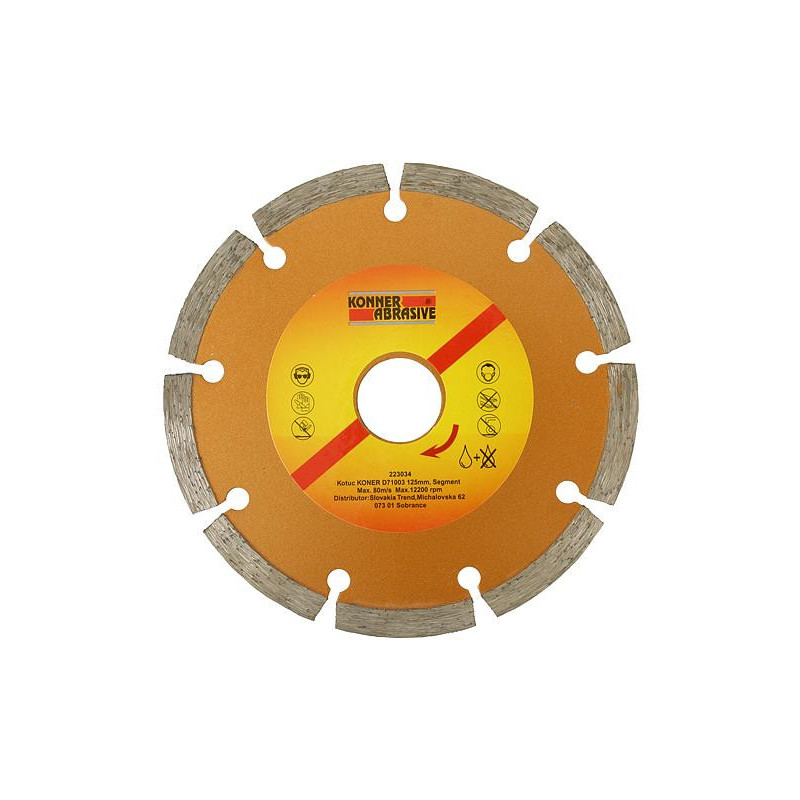Kotúč KONNER D71003 180 mm, diamantový, segment