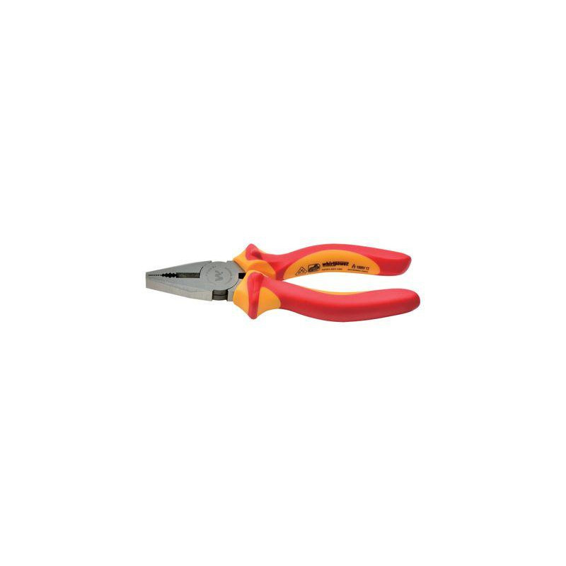 Kliešte Whirlpower® 15701-321 200 mm, elektrikárske, kombinované, VDE 1000, DIN5746