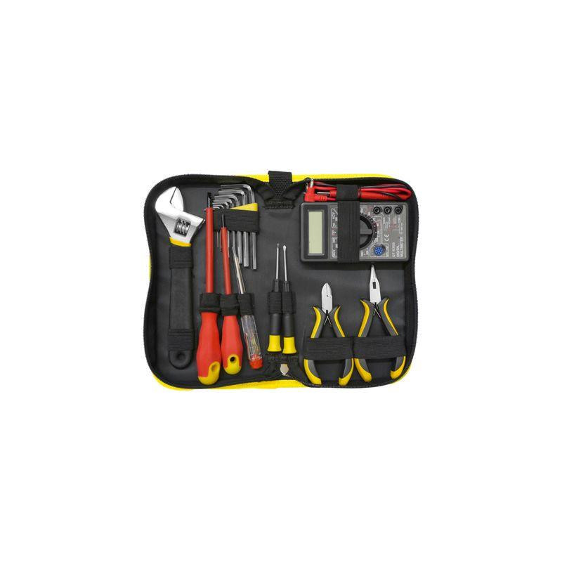 Sada náradia Strend Pro CMT-05.0215 • 15 dielna, elektrikárska + multimeter, v brašni