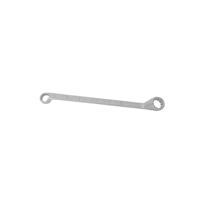 Kľúč IUS 006 27x32 mm • DIN838, očkový, vyhnutý, 75°, Cr-V St
