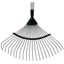 Hrable na lístie Strend Pro R119.WH, 22 lamelové, 45cm, vejárové, drevená násada
