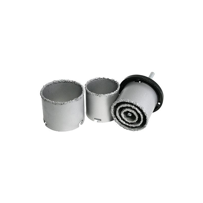 Sada vyrezávačov s unášačom HT01-4001, 33-53-67-73-83 mm, diamantové korunky