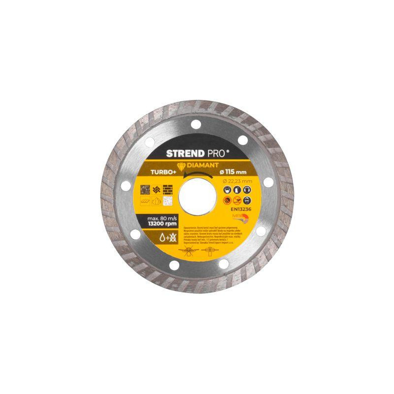 Kotúč Strend Pro 521C, 115 mm, diamantový, Turbo +
