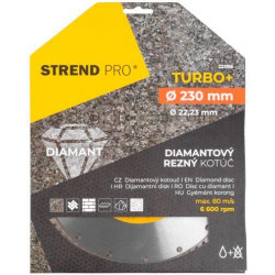 Kotúč Strend Pro 521C, 230 mm, diamantový, Turbo +