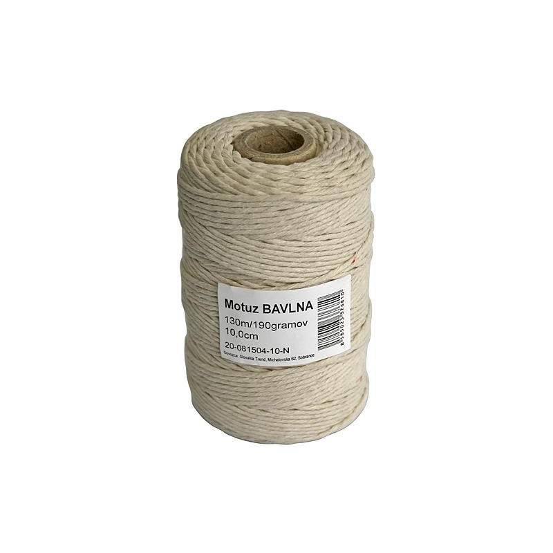 Motúz Cotton L-130 m/190 g, bavlna, TubePack