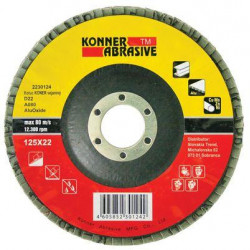 Kotúč KONNER D22 150x22 mm, P40, AluOxide, vejarový, lamelový