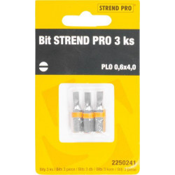 Bit Strend Pro Plochý 0,6x4, bal. 3 ks
