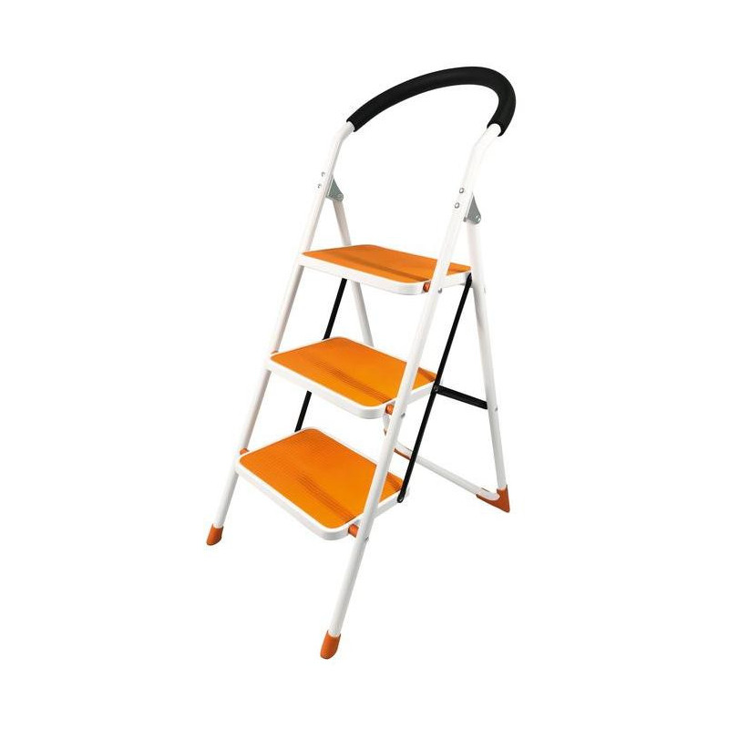Schodíky Strend Pro WRH2062, 3 stupienkové, nosn. 150 kg, oranžové