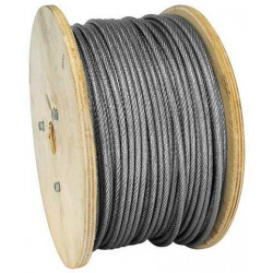 Lano MGM Zn+PVC 2/3.5 mm, oceľové lanko, poplastované, L-100 m
