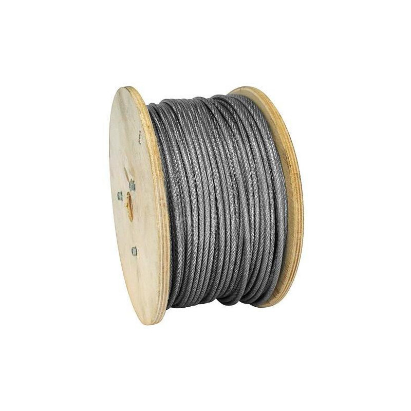 Lano MGM Zn+PVC 2/3.5 mm, oceľové lanko, poplastované, L-100 m