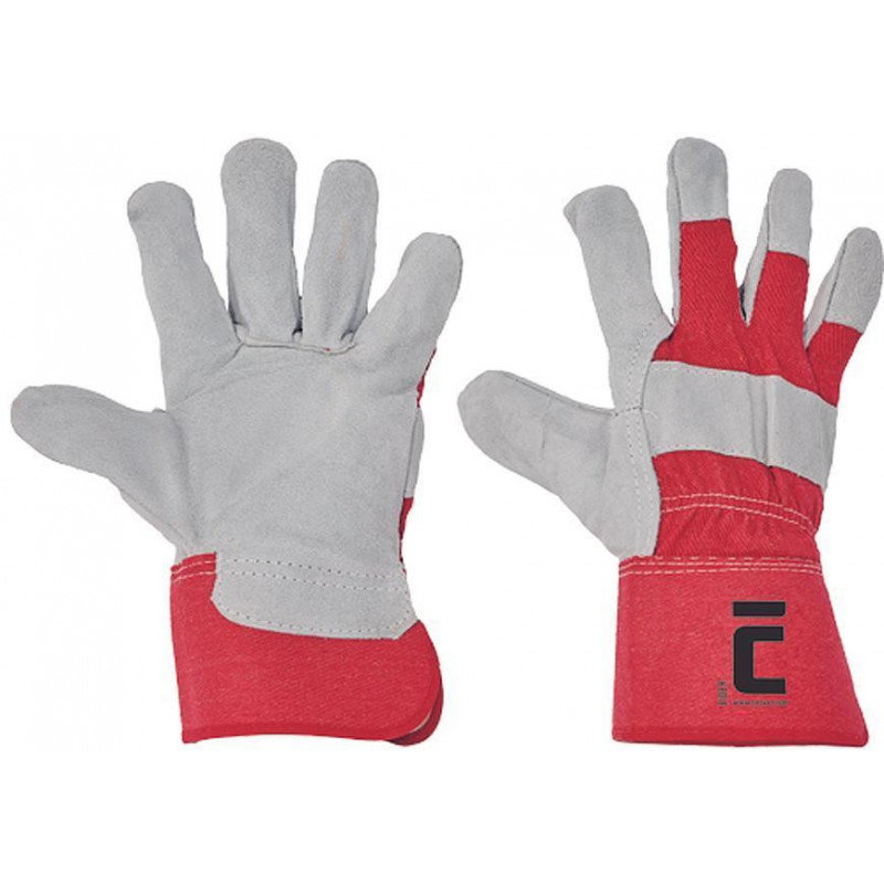 Rukavice EIDER RED 11/XXL, červené, kombinované