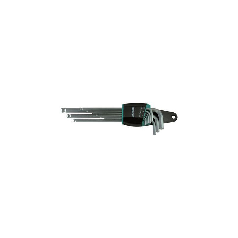 Sada kľúčov Whirlpower® 158-0109, 9 dielna, Hex, Ballpoint, Imbus s guličkou