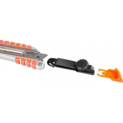 Nôž Strend Pro UKX-867-8, 18 mm, odlamovací, s kolieskom, čepeľ háčik, Alu/plast