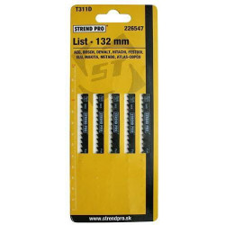List do priamočiarej píly Strend Pro T311D 132 mm, 6z, na drevo, bal. 5 ks