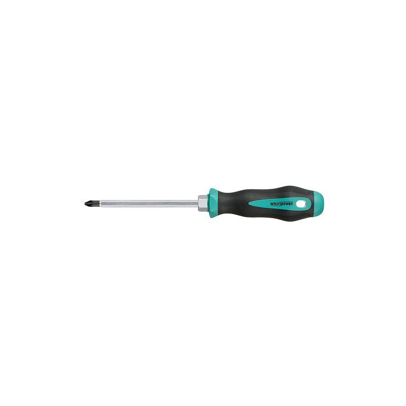 Skrutkovač Whirlpower® 1713-4, PZ2/100 mm, hexbolt, Pozidriv, S2, Satin, DIN8764