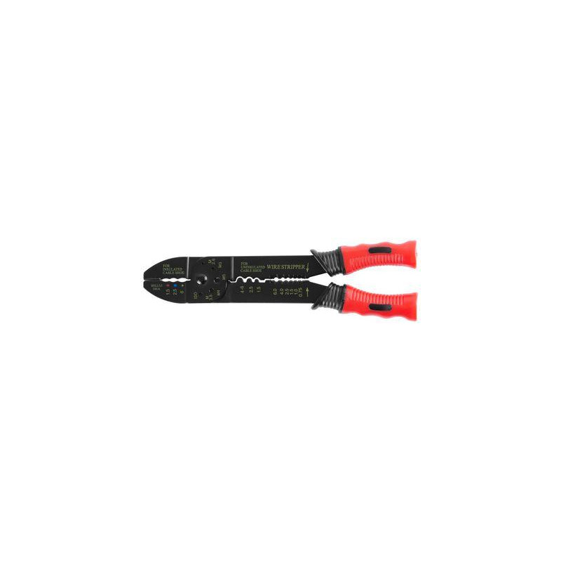 Kliešte Strend Pro CT8008, 225 mm, elektrikárske, odblankovacie, krimpovacie, na káble, 0,75-6.0 mm