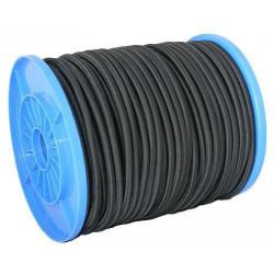 Gumolano Strend Pro R100, 6 mm, elastická čierna guma, nos. 90 kg, L-90 m