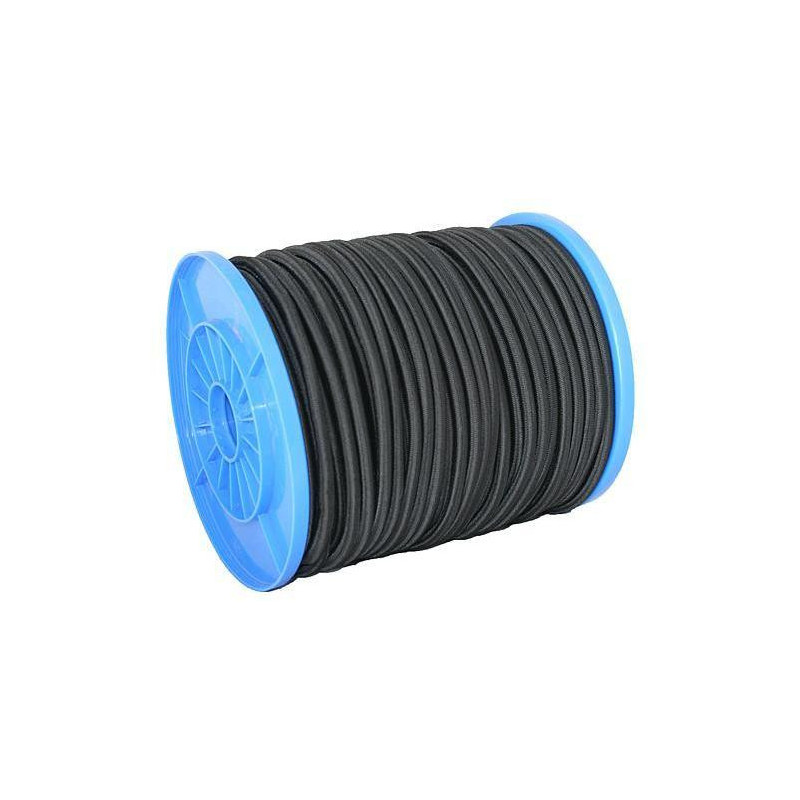 Gumolano Strend Pro R100, 6 mm, elastická čierna guma, nos. 90 kg, L-90 m