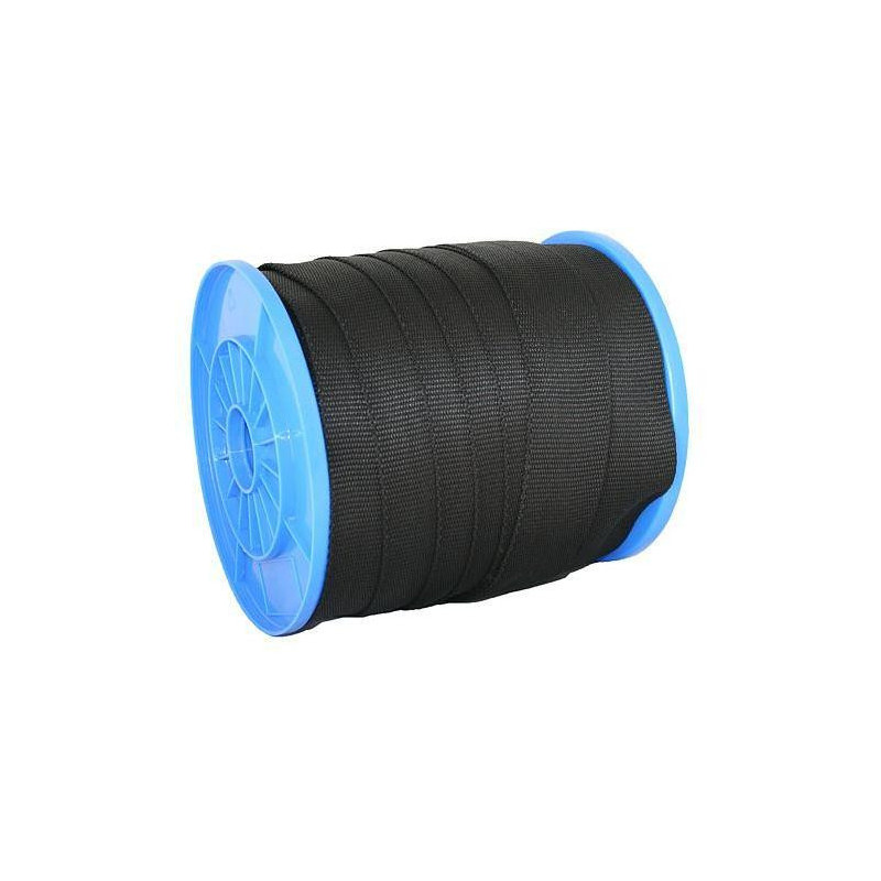 Popruh upínací Strend Pro WR50, 50 mm, čierny, návin 50 m, PP, max. 370 kg