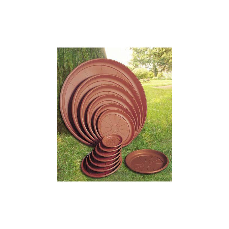 Podložka pod kvetináč ICS ERICA okrúhla, terakota, 80 cm