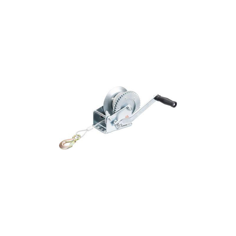 Naviják Strend Pro HW-100-800, račňový, ručný, oceľové lano L-10 m/4.8 mm, max. 800 kg