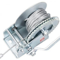 Naviják Strend Pro HW-100-800, račňový, ručný, oceľové lano L-10 m/4.8 mm, max. 800 kg