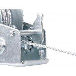 Naviják Strend Pro HW-100-800, račňový, ručný, oceľové lano L-10 m/4.8 mm, max. 800 kg