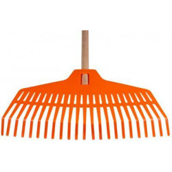 Hrable na lístie Strend Pro R132, 23 zubé, 42 cm, plastové, drevená násada 1500 mm, celková dĺžka 163cm