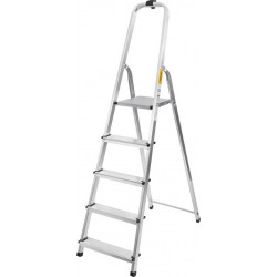 Schodíky Strend Pro AL-D5, 5 stupienkové, nosn. 125 kg, Alu