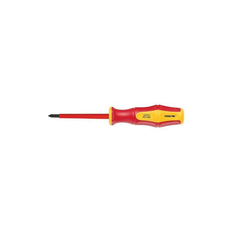 Skrutkovač Strend Pro CX547B, VDE PH 1x80 mm, Phillips, elektrikársky