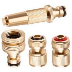 Sada spojok Strend Pro Garden GF341, zavlažovacia, záhradná, adaptér 3/4"-1, spojky 1/2", dýza