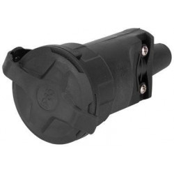 Zásuvka EMOS P0044, IP65, guma, čierna, na predlžovací kábel