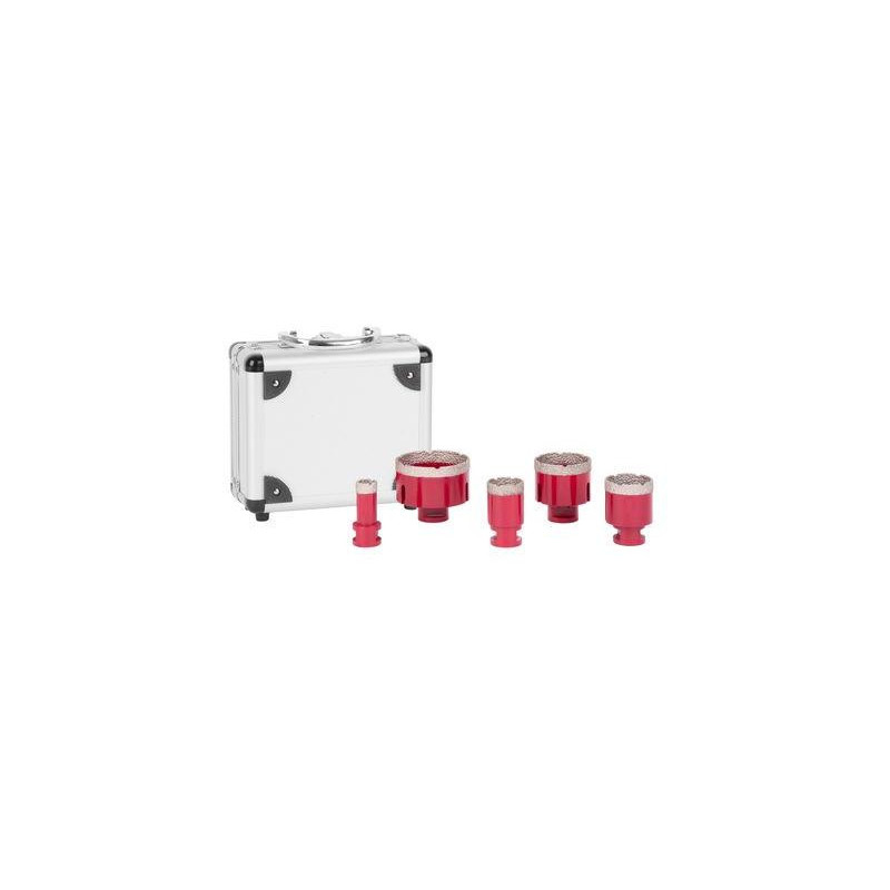 Sada vyrezávačov Strend Pro Premium, DCB11S5, 20-35-45-55-72 mm, M14, diamant, korunky, professional