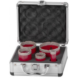 Sada vyrezávačov Strend Pro Premium, DCB11S5, 20-35-45-55-72 mm, M14, diamant, korunky, professional