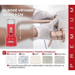 Vyrezávač Strend Pro Premium DCB11, 20 mm, M14, korunka, diamant, professional