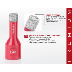 Vyrezávač Strend Pro Premium DCB11, 12 mm, M14, HD, korunka, diamant, professional