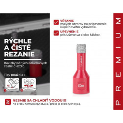 Vyrezávač Strend Pro Premium DCB11, 12 mm, M14, HD, korunka, diamant, professional