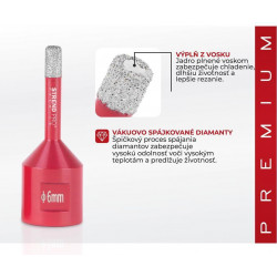 Vyrezávač Strend Pro Premium DCB11, 6 mm, M14, HD, korunka, diamant, professional