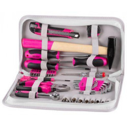 Sada náradia pre ženy LADIES PINK SET11, 39 dielna, ružová, v brašni