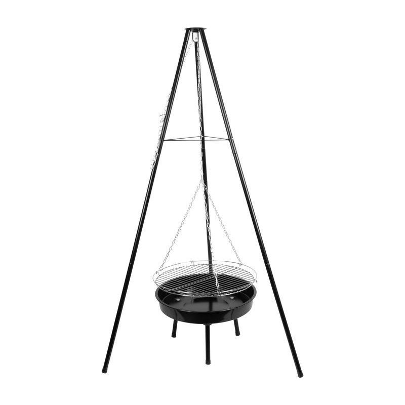 Gril Strend Pro Bavarian, BBQ, na drevené uhlie, nastaviteľná gril.výška 320-660/1500 mm