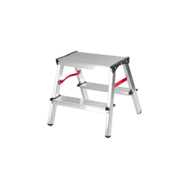 Schodíky Strend Pro DD4, 2x4 stupienkové stupadlo, nosn. 125 kg, ALU, obojstranné, bez rúčky