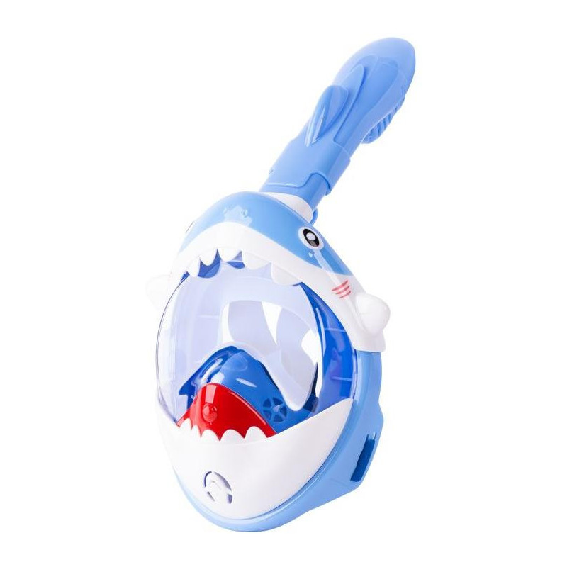 Maska šnorchlovacia Shark, celotvárová, pre deti 4+, XS, modrá