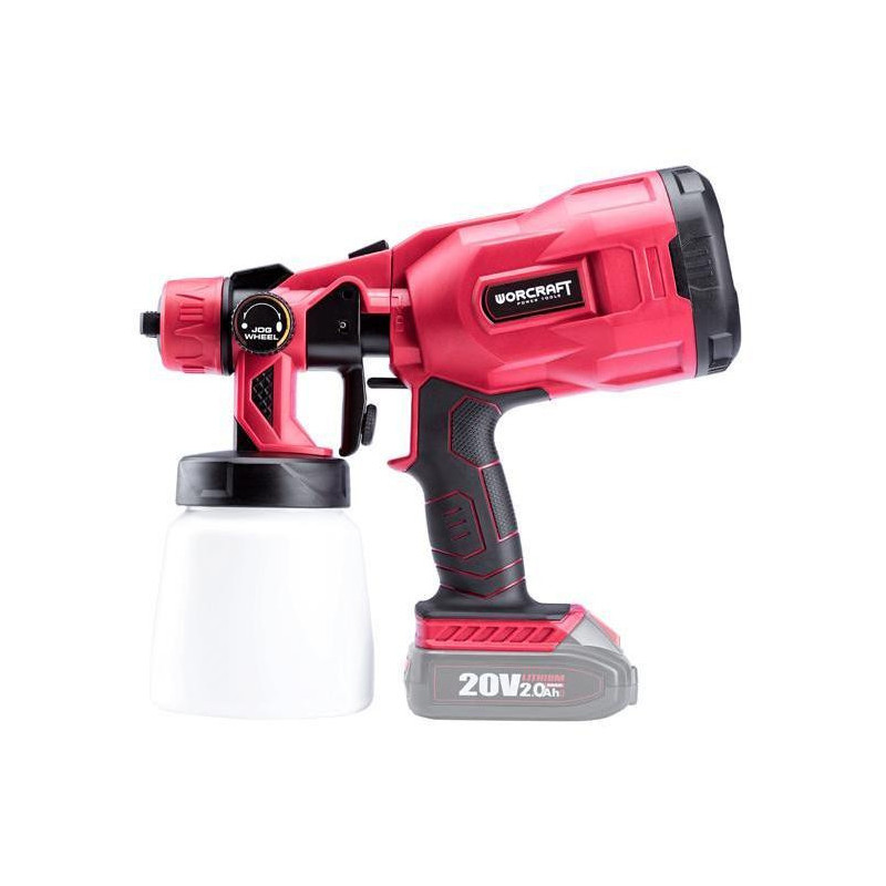 Pištoľ Worcraft CSG-S20Li ShareSYS, 20V Li-Ion, 800 ml, striekacia, na farbu