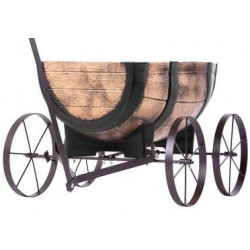 Kvetináč Strend Pro Woodeff, 41,5x29x19cm, whiskey barel wagon