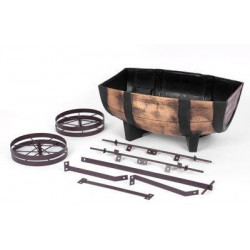 Kvetináč Strend Pro Woodeff, 41,5x29x19cm, whiskey barel wagon