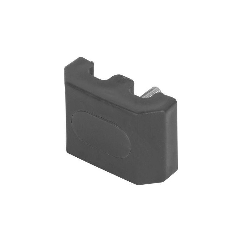 Úchytka Strend Pro EUROSTANDARD, 60x40 mm, antracit, na plotový panel, vrátane skrutky, tvar M