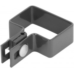 Objímka Strend Pro EUROSTANDARD, 60x40 mm, koncová, antracit, Zn+PVC, RAL7016, na hranatý stĺpik