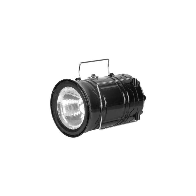 Lampa Strend Pro Camping CL102, LED, 80 lm, 1200 mAh, efekt plameňa, kempingové svietidlo, solárne nabíjanie, USB výstup