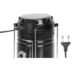 Lampa Strend Pro Camping CL102, LED, 80 lm, 1200 mAh, efekt plameňa, kempingové svietidlo, solárne nabíjanie, USB výstup